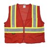 Radians Hi-Vis Econ TpO/Cl1 Two Tone Safety Vest-Red-5X SV22-1ZRM-5X